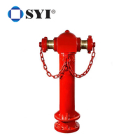 Système d'hydrant à colonne en fonte ductile britannique SYI BS750 PN16, sorties DN100, joint à douille 65, certifié ISO9001