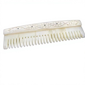 Peigne en os de buffle fait main, peigne en os de buffle poli, peigne à cheveux en os de buffle de haute qualité, coffrets cadeaux, fabricant - Product Image 1