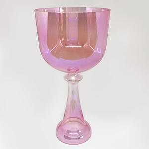 Coeur rose haute qualité alchimie lumière cosmique cristal de Quartz chantant Saint Graal pour la guérison sonore bain bol chantant en cristal - Product Image 1