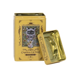 Offre Spéciale – Boîte à Thé Rectangulaire en Fer Blanc de Qualité Alimentaire, Style Rétro Européen, avec Gravures Décoratives – Rangement Écologique pour le Thé – Idéal pour Cadeaux - Product Image 4