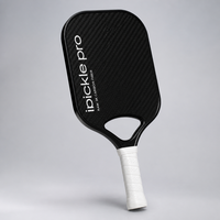 Raquette de pickleball légère en fibre de carbone 3K Lingjun Ipickle Pro RAW 16 mm Aero-hole Open Throat, norme USAPA, pour le divertissement
