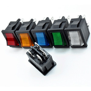 I/o מתג קטן 15 x21 מ "מ הוביל מתג אור נדנדה 4-פין 12v-24v-110v-220v <span class=keywords><strong>dc</strong></span> תאורה Kcd1-104/201n 6-10 a 250 v - Product Image 6