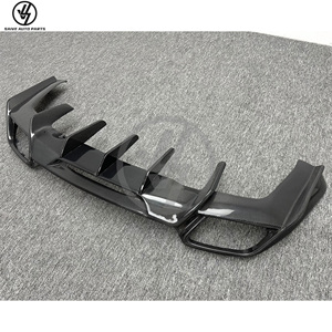 Pièces de décoration automobile en fibre de carbone brillante de style R, lèvre de pare-chocs arrière pour Benz AMG GT GTS, diffuseur arrière 2015-2018 - Product Image 3