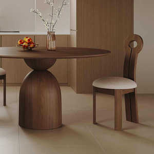 Set Tavolo <span class=keywords><strong>da</strong></span> <span class=keywords><strong>Pranzo</strong></span> Rotondo <span class=keywords><strong>in</strong></span> Legno Massello Rustico per Interni 135cm/150cm con 6 Sedie, Arredamento per <span class=keywords><strong>Sala</strong></span> <span class=keywords><strong>da</strong></span> <span class=keywords><strong>Pranzo</strong></span> - Product Image 1