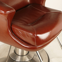 Chaise de salon de coiffure CHAOBA pour coiffeur, 360 °   Pompe hydraulique pivotante robuste, équipement à hauteur réglable pour salon de coiffure