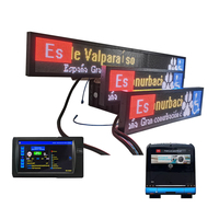 Estación de autobuses Broadcaster Led Display Front Rear Side Pantalla de mensaje interna Gps Tracker Control inalámbrico Ruta Destino Board