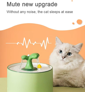 Distributeur d'eau électrique automatique en céramique de 1,5 L pour chat et chien Pompe silencieuse et source de charge d'abreuvoir de filtre pour chats et chiens - Product Image 6