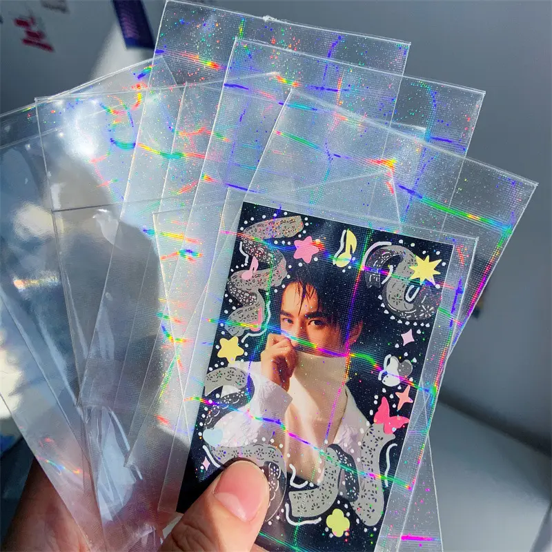 Opp Transparante Verpakking Zak Photocard Beschermen Foto Kaart Hologram Tas