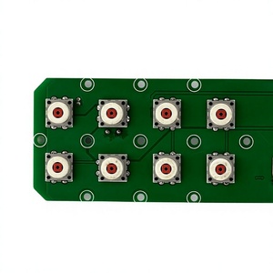 Placa PCBA Verde con 8 Interruptores Mecánicos para Aplicaciones de Interfaz Humana - Product Image 1