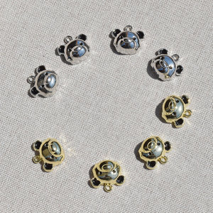 Breloques mignonnes en forme de Panda, en alliage de Zinc, couleur dorée et argentée, pour la fabrication de bijoux, boucles d'oreilles, bracelets, colliers, accessoires - Product Image 3