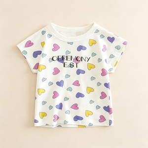 Venta al por mayor de suéteres de verano para niñas con cuello redondo, decorados con un lindo motivo de arcoíris, suministro a granel de fábrica, costo ODM, <span class=keywords><strong>Ropa</strong></span> - Product Image 2