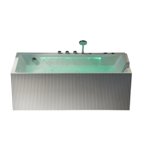 Bain à remous <span class=keywords><strong>portable</strong></span> autoportant pour intérieur, jacuzzi pour adultes avec fonction de massage pour appartement et salle de bain - Product Image 3