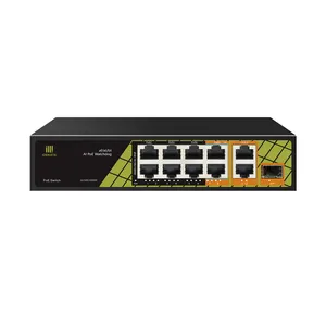 En iyi fiyat Hi-PoE Gigabit ağ anahtarı 8port 48V PoE + yönetilmeyen anahtarlar ile IEEE802.3af/at/bt 2 * port destek 60W