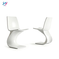 Ensemble de salle à manger de luxe moderne en fibre de verre, design sculptural, couleur personnalisée, écologique, pour hôtels et espaces publics de centres commerciaux