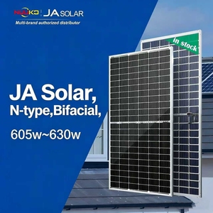Módulo Fotovoltaico de Media Celda 605W 610W 620W 625W Bifacial Doble Vidrio Solar JAM66D45 LB Paneles Solares JA - Product Image 1