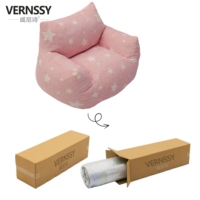 Canapé Moderne Minimaliste en Velours Tufté Compressé Sous Vide, Pouf Paresseux en Boîte Très Vendu pour Appartements et Salons