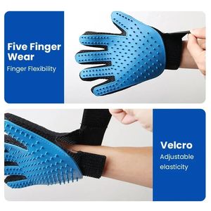 Gant pour animaux de compagnie gant de toilettage pour chat cheveux de chat brosse démêlage gants chien peigne pour chats bain épilateur brosse de Massage propre pour animaux - Product Image 3
