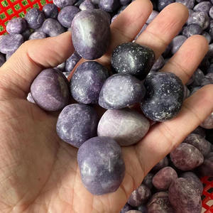 All'ingrosso naturale 2-4cm <span class=keywords><strong>Lepidolite</strong></span> caduto <span class=keywords><strong>pietra</strong></span> curativa ruzzolanti pietre di cristallo per la decorazione - Product Image 6