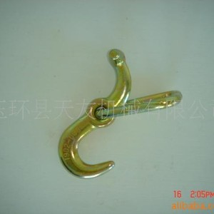 Forged S Type Hooks With Triangular Rings 2 Inch Model Pf52 1 Zinc Plated For Manufacturing Use - Product Image 3