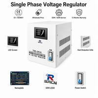 Stabilisateur de tension domestique 1KVA 3KVA 5KVA 220V, stabilisateur électrique numérique AVR pour maison, audio, réfrigérateur, écran LCD, CE