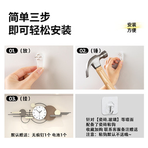 <span class=keywords><strong>Horloge</strong></span> murale élégante et moderne, simple, <span class=keywords><strong>ronde</strong></span>, <span class=keywords><strong>en</strong></span> métal et <span class=keywords><strong>en</strong></span> <span class=keywords><strong>bois</strong></span>, fonctionnant sur piles, pour salon, bureau, espaces publics - Product Image 3