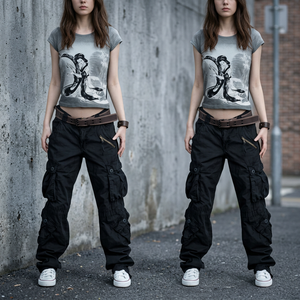 Pantalons cargo tendance et stylés pour femmes - Product Image 3