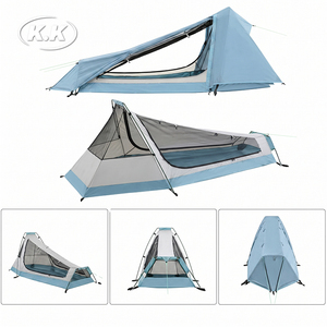 Tente de randonnée ultralégère pour 1 personne Kawagebo Kamp (KK) 1,14 kg / 2,5 lb PU 6000 15D Nylon pour la randonnée en plein air - Product Image 6