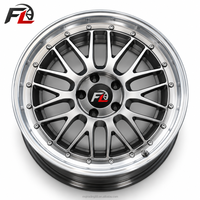عجلات شبكية من قطعتين مصقولة الحواف مقاس 18 و19 و20 بوصة 5x112 5x120 لسيارات BMW وAudi وBenz