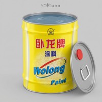 Wolong Peinture Liquide Alkyde de Finition Séchage Rapide 70 Brillance Résine Modifiée Pulvérisation Rapide Ligne d'Assemblage Séchage en 1H Surface Sèche Acier Extérieur