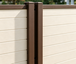 Pannello per Recinzione Decorativa <span class=keywords><strong>da</strong></span> <span class=keywords><strong>Giardino</strong></span> con Doghe Orizzontali 6x8 Piedi, Impermeabile e Anticorrosione, Facile <span class=keywords><strong>da</strong></span> Montare e Personalizzabile - Product Image 3