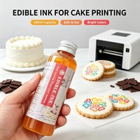 Encre comestible de qualité alimentaire 7 couleurs pour la décoration de pâtisseries, ingrédients pour la décoration de papiers comestibles, encre comestible pour capsules souples, encre d'impression comestible