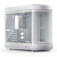 Boîtier de PC de jeu de taille moyenne avec alimentation, en alliage d'aluminium, format M-ATX/ATX
