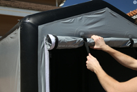 Offre Spéciale de couverture de hangar de moto pliant gonflable de haute qualité abri d'auto Portable tente de parking de moto Garage de moto