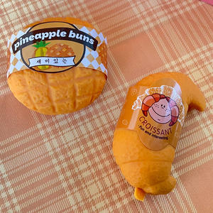 Juguetes de exterior al por mayor: Adorno de simulación de hamburguesa, amuleto de pastel para apretar, correa de pan, regalo, juego de simulación, decoración para cocina y hogar - Product Image 3
