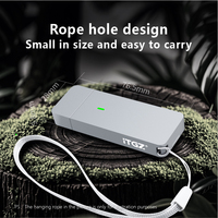 ITGZ Penutup Magnetik Aluminium M.2 NVMe SSD Enclosure USB-A Type-C Antarmuka Ganda 10Gbps ITH66B-U083 Lubang Tali 2230/2242