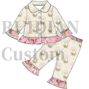 <span class=keywords><strong>Pijamas</strong></span> para <span class=keywords><strong>Niñas</strong></span> 2026, Personalizadas con Estampado de Corazón para el Dí<span class=keywords><strong>a</strong></span> de San Valentín, <span class=keywords><strong>Pijamas</strong></span> Infantiles con Estampado, Pantalones de Manga Larga con Volantes para <span class=keywords><strong>Niñas</strong></span>, Ropa de Dormir - Product Image 2