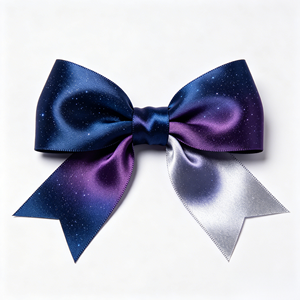 Lazo de Raso Elegante con Degradado de Nebulosa y Galaxia, Lazo Personalizado al por Mayor para Cajas de Regalo, Ropa, Decoración de Bodas y Peinados - Product Image 6