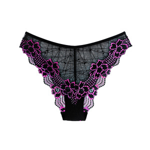 Nuevo Producto: Bragas de Encaje con Bordado Floral, Transpirables, Cómodas, de Malla, Triangulares, Atractivas y Sensuales para Mujer - Product Image 4