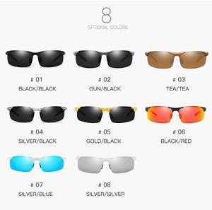 Lunettes de soleil Teenyoun surdimensionnées, dernières tendances 2024, noires, vintage, luxueuses, sportives, pour hommes, polarisées UV400, modèle 8177 - Product Image 6