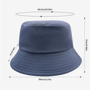 Chapeau casquette seau réversible concevez votre propre logo broderie impression Logo personnalisé chapeaux seau en coton chapeau seau d'été personnalisé - Product Image 5