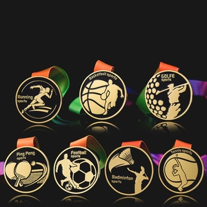 Thẻ bóng rổ Huy chương bạc Vàng tình nguyện lưu niệm pha lê huy chương - Product Image 4