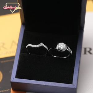 Anillo de Joyería Personalizado Goldleaf, Plata S925, Moissanita Corte Redondo, 1ct 2ct 3ct, D VVS - Product Image 4