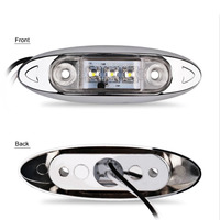 12-24V 3 LED feux de position latéraux avertissement feu arrière Auto voiture feux externes pour remorque camion camion jaune blanc rouge