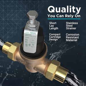 Conexión de cobre NR3XL reductora de 3/4" a 1" con doble FNPT, conexión hembra NPT reductora de agua NR3XL de cobre - Product Image 3