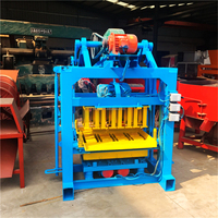 Machine de fabrication de briques QTJ4-40 Machine de fabrication de blocs de palette de briques en PVC avec stockage de résistance Machine de fabrication de blocs de briques de ciment