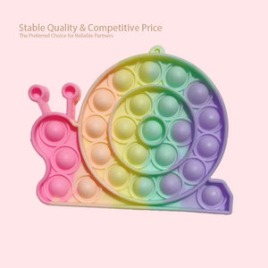 Jincan arc-en-ciel presse presse <span class=keywords><strong>musique</strong></span> pince pour enfants silicone doigt décompression bulle décompression bulle décompression jouet - Product Image 6
