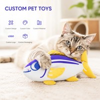 Peluches personnalisées, jouet interactif pour chaton, jouet à mâcher personnalisé, jouet en peluche qui couine avec logo personnalisé pour apaiser les animaux de compagnie