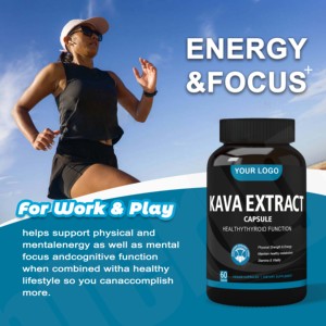 Supplément santé à base de plantes OEM Extrait de racine de kava kava 500mg Capsules d'extrait de kava - Product Image 5