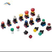 Interrupteur à bouton-poussoir momentané EB2M-C-10 1NO, prix d'usine, 22 mm, IP65, tête plate ronde en plastique, verrouillage, 10A, 380V