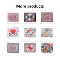 Mini tapis tissé persan par sublimation Tapis style rétro Tapis à motif de tasse Tapis de souris pour ordinateur portable avec table et bureau Tapis de souris de jeu